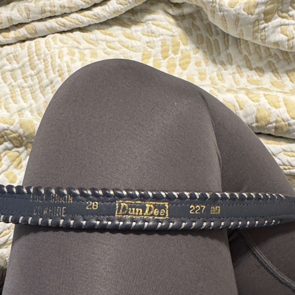 DunDee Black Leather Belt